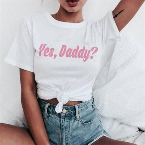 New Yes Daddy T Shirt Women Satan Is My Sugar Daddy T-Shirt OY9M