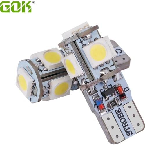 New products 20pcs/lot t10 led Strobe flash w5w t10 5smd 5050 5led smd white & cheap car led Light Bulbs free shipping