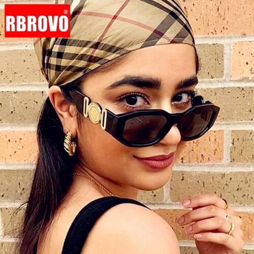 RBROVO Cat Eye Sunglasses Women 2021 Brand Designer Glasses Men/Women Cateye Retro Eyewear for Women Vintage Lentes De Sol Mujer