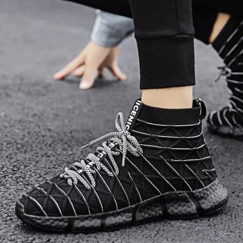 Rubber Hard-Wearing Men Sneakers Mens Running Shoes Comfortable Outdoor Non-slip Man Sports Shoes Breathable Trend Men Shoes