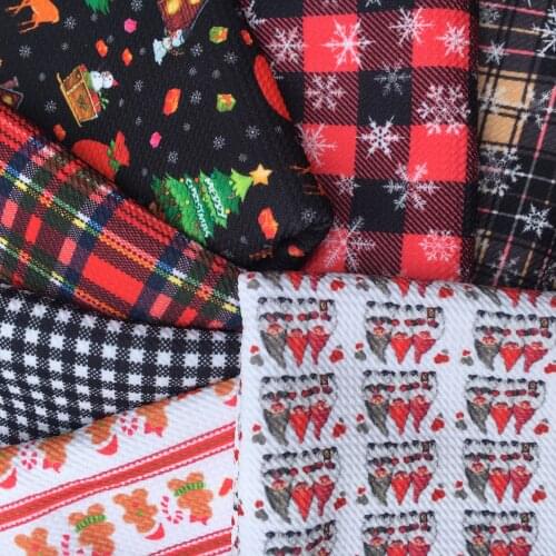 Christmas Bullet Jacquard Twill Bubble Knit Fabric Sewing Quilting Fabrics Quality for Needlework Liverpool Fabric,c13679