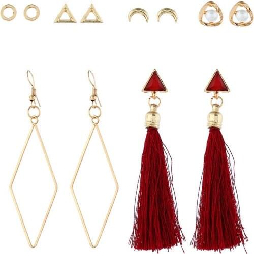 Oorbellen Hangers Boho Hoop Earring Set Earrings for Women Fashion Leopard Pearl Earrings Party Chirstmas Jewelry Birthday Gifts