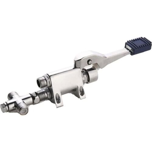 Tek Pedallı Çift Çıkışlı Musluk