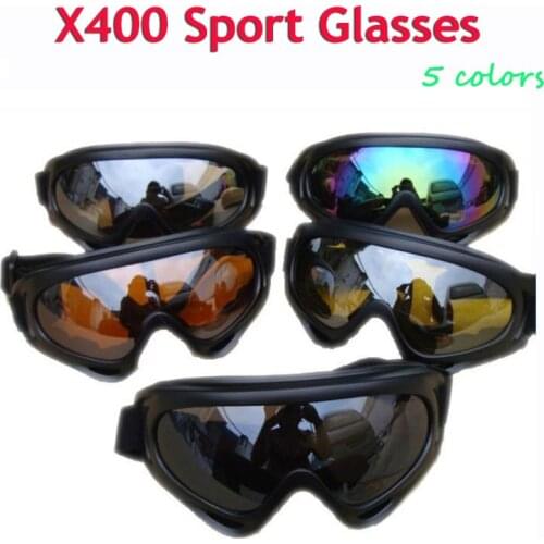 Outdoor Sport X400 Airsoft Glasses UV Protection Sunglasses Sport Ski Snowboard Skate Skiing Goggles Tactical Motorcycle Glasses