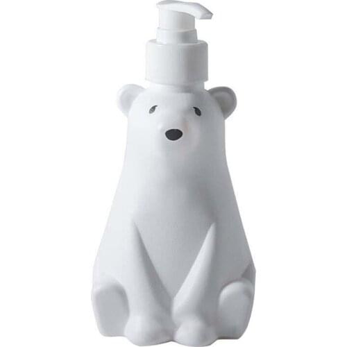 Bathroom Soap Dispensers Cute Bear Design Lotion Shampoo Bottle Shower Gel Holder Soap Dispenser Empty Bath Press Pump Bottles
