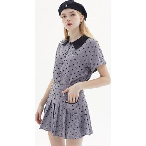 Y2K Aesthetic Plaid Two Piece Matching Sets for Women Vintage 2000s Flocking Heart Pleated Mini Skirt and Crop Top 2 Piece Set