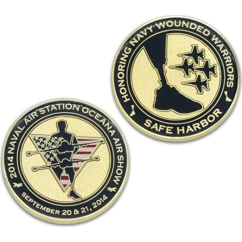 Factory hot sale commemorative coins cheap new style double ided plated coins