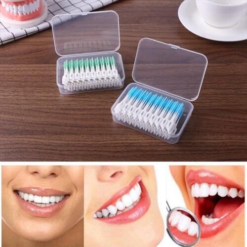1 Box Portable Floss Pick Teeth Sticks Hygiene Toothpick for Teeth Cleaning Scope of Application Orthodontics Planting