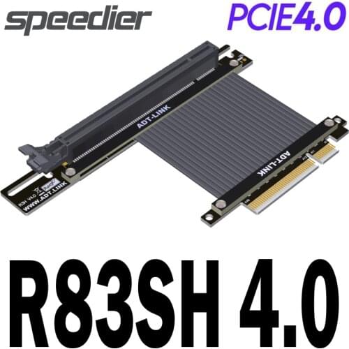 2021 New PCIE 4.0 X8 To X16 Riser Cable RTX 3090 Graphics Cards Riser Extender PCI-E Full Speed Vertical Socket GPU Gen4 Adapter