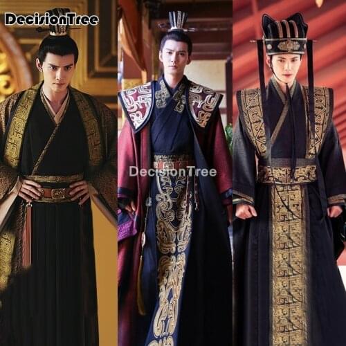 2021 chinese national hanfu emperor china ancient han dynasty clothing traditional suit stage cosplay costumes men hanfu
