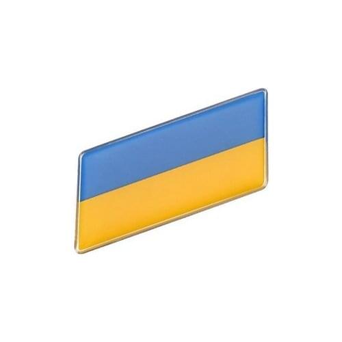 1PC Auto ukraine flag Car Fender Emblem Badge Motorcycle Fairing Decals Sticker 3D New