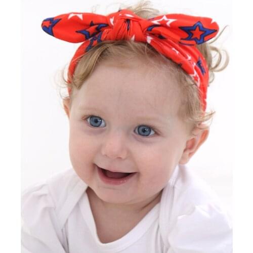 4 pcs/lot , 4th of July Knotted Headwraps, Independence Day Top Knot headband