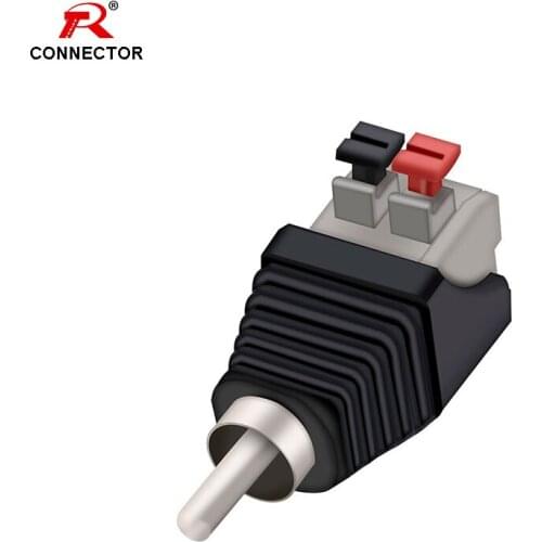 4PCS RCA AV balun connector, RCA male plug Connector