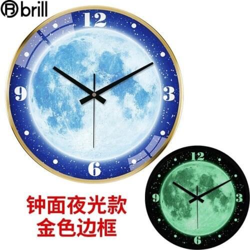 Large Luminous Wall Clocks Personality Silent Glow Wall Clocks Quiet Strong Night Light Digital Clocks Home Decor Living Room