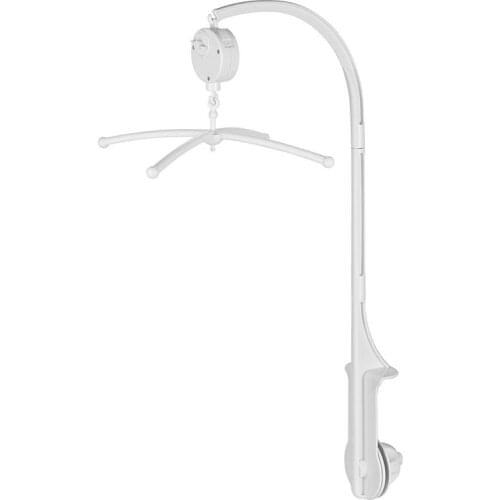 Baby Bed Bell Toy Holder White Rattles Bracket Mobile Crib Music Box Newborn Bell Crib Toy For 0-12 Month Baby