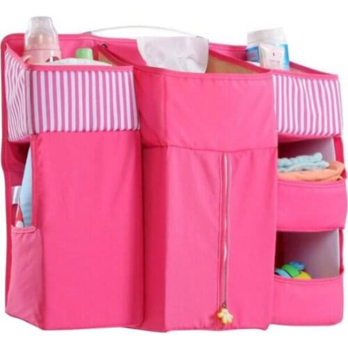 Baby Bed Portable Bedding Set Hanging Storage Bag For Baby Bedding Set Cot Crib Organizer Essential Diaper Storage Cradle Pocket