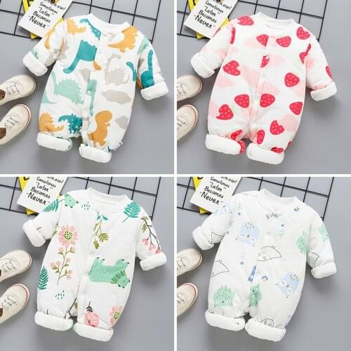 BABY BODYSUIT newborn warm clothes baby clothes male 0 female 3 autumn clothes 1 year old 12 months 6 winter