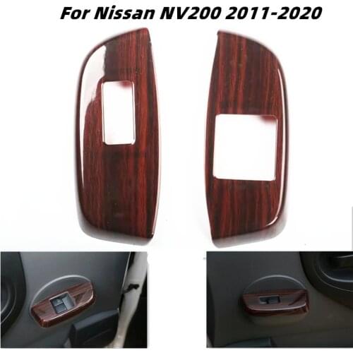 For Nissan NV200 Evalia 2010-2020 Auto Accessorie Car Interior Door Handle Armrest Cover Carbon Fiber Car Styling Stickers ABS