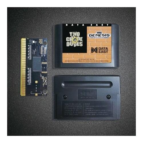 Two Crude Dudes - 16 Bit MD Game Card for Sega Megadrive Genesis Video Game Console Cartridge