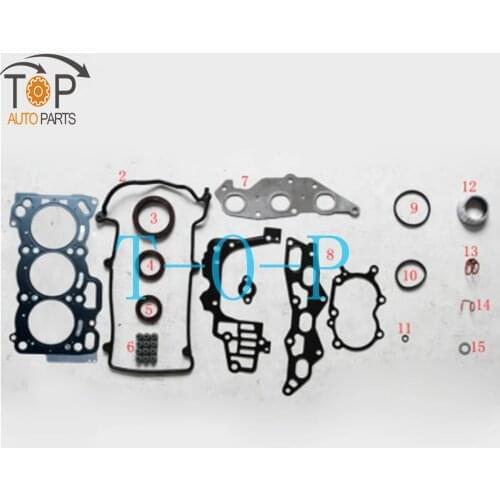 EJ Engine Full Gasket Set Kit For Daihatsu Move Storia Cuore YRV 989cc 1.0L 04111-97206-000 11115-97201-000