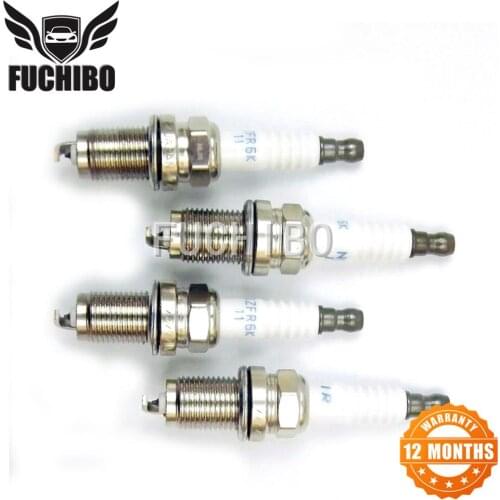 FUCHIBO IZFR6K11 Spark Plugs 4PCS FOR 2002-2011 HONDA ACCORD CIVIC CR-V ELEMENT Civic