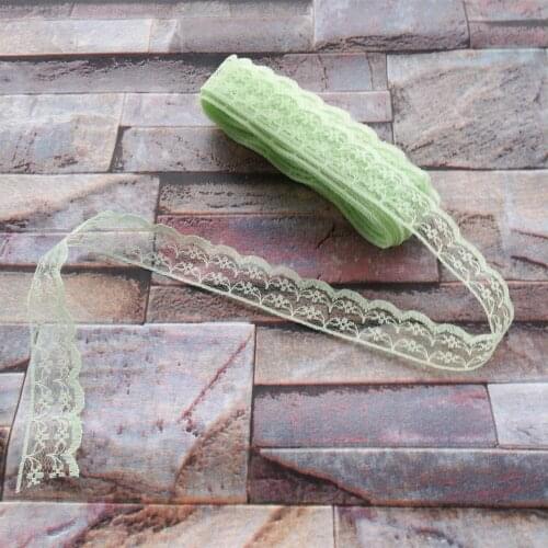 Hot! Sale beautiful 10 yards/22 mm wide Fruit green lace ribbon embroidery lace DIY jewelry decoration / clothing accessories