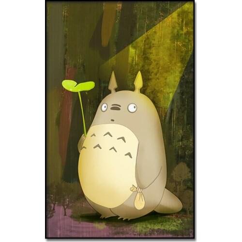 My Neighbor Totoro Anime Movie Poster Oil Paintings Wall Art Canvas Poster Print Canvas Painting Decor Picture for Living Room