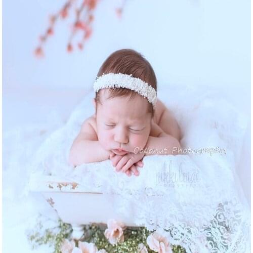 Coconut newborn photography props princess style Eternal life flower all over the sky star party christmas headband real flower