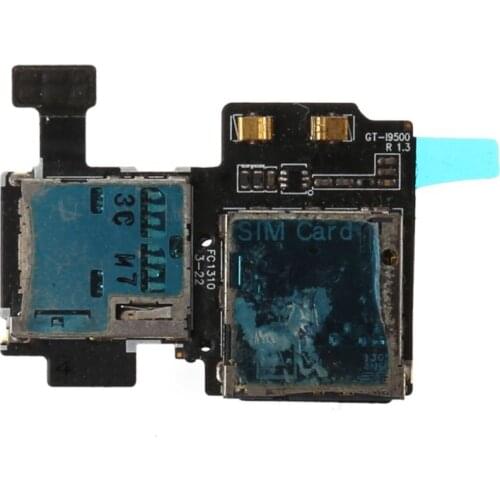 Micro SD Card Tray SIM Holder Slot Reader Flex Cable for Samsung Galaxy S4 i9500 i9505