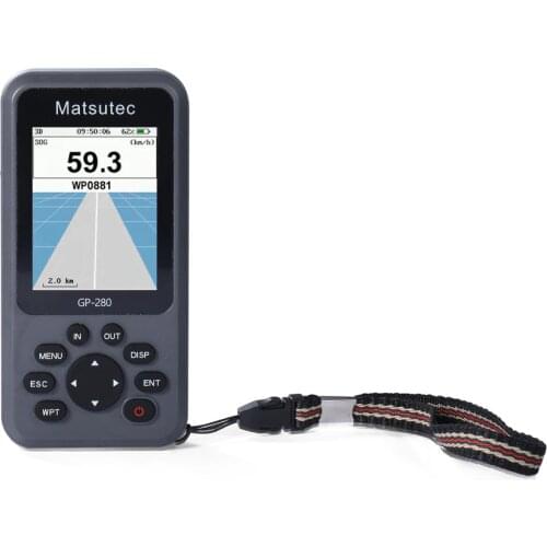 Matsutec GP-280 Handheld GPS Navigator/Marine GPS Locator Handheld High-Sensitivity GPS Receiver/Various Voyage Screens (Grey)