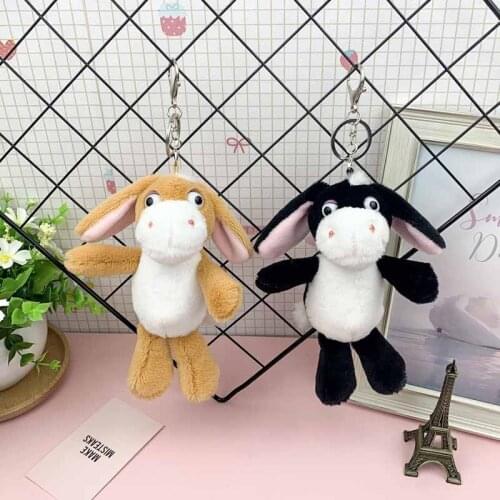 Cute Exquisite Stylish Creative Long Little Donkey Plush Doll Pendant Keychain KeyChain Bag Ornament good quality birthday gift
