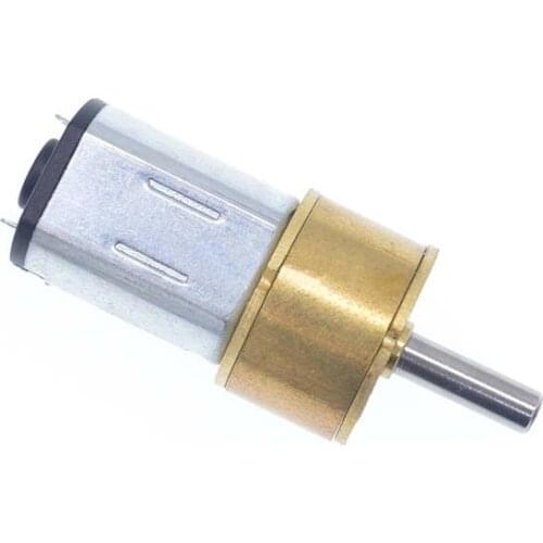 N20 DC 3V 6V 12V Micro Speed Gear Motor 15-600RPM Reduction Gear Motor Electric Metal Gear Reducer Motor for Car Robot Model
