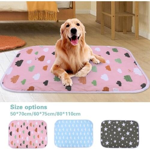 Reusable Pet Puppy Diaper Mat Waterproof Dog Bed Washable Absorbent Training Urine Pad Dog Cat Pee Diaper Mats Car Seat Cover
