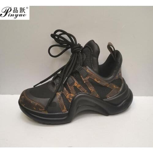 Size 35--40 Fashion Sneakers Women Breathable Mesh Shoes Female Sneaker Lace Up High Leisure Women Vulcanize Shoe Platfrom