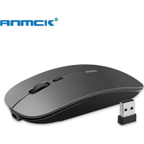 Portable Wireless Mouse 2.4Ghz 1600DPI Computer Mouse USB Rechargeable Silent Business Home Office Mini PC Mice For Laptops