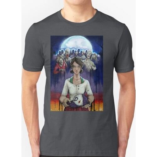 Clem New Trend T-Shirt Men Summer High Quality Cotton T-Shirt Tops The Walking Dead Twd Twd Telltale Telltale Telltale Games