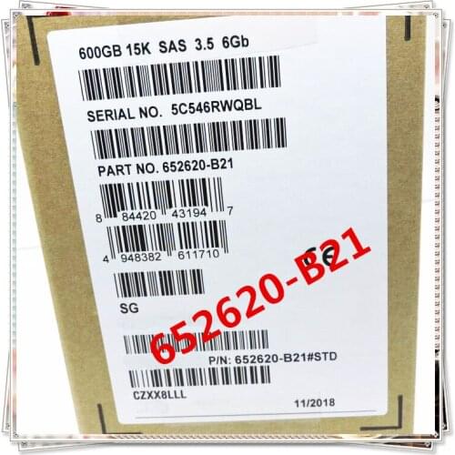 New for 652620-B21 653952-001 600G SAS G8 3 year warranty