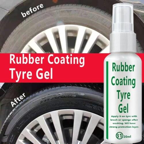20ml Automobile Tire Paint Brightener Decontamination Tire Protector Tire Protective Coating Repair Accessories