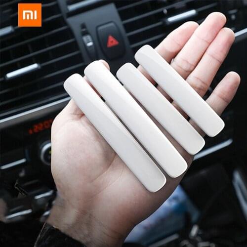 Xiaomi 4Pcs Car Door Edge Protector Strip Anti Collision Plating Baking Finish Rubber Bumper Molding Side Sticke