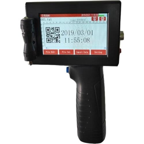 English version touch screen smart portable inkjet printer plastic bag box color box date LOGO handheld inkjet printer