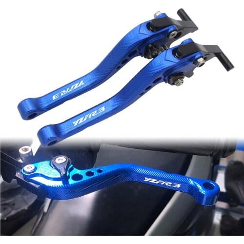 SEMSPEED Adjustable CNC Short 3D Rhombus Motorcycle Brake and Clutch Levers For Yamaha YZF-R3 r3 2015 2016 2017 2018 2019 2020