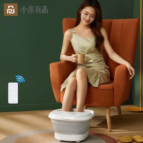 Youpin Foldable Foot Bath Bucket Automatic Smart Adjust Temperature Roller Massage Foot Soaking Bucket With Bubble Infrared Heat