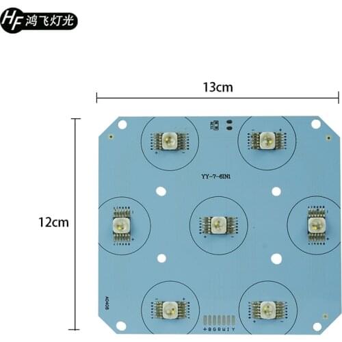 LED Light Board 7X18W RGBW 6in1 Led Par Light Bare Board 24V Led Par Light Repair Parts