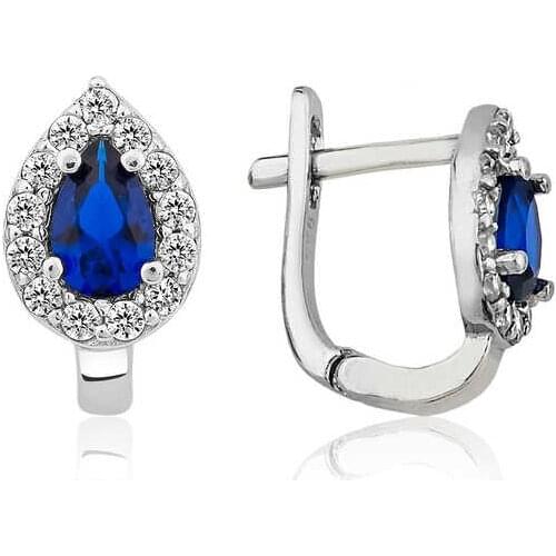 Tevuli 925 Sterling Silver Drop J Lady Earrings