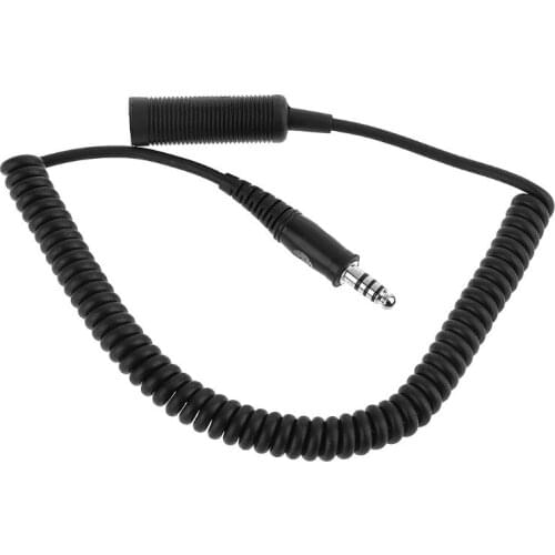 U-92A/U to U-174/U Helicopter Military Headphone Extension Line Cable Cord B95D