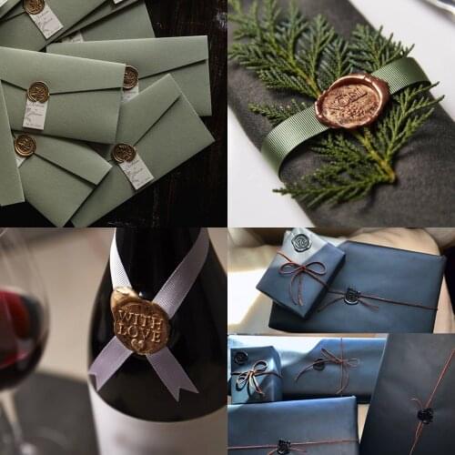 100pcs Sealing Wax Seal beans Stamp Beads for vintage craft Envelope Wedding Wax seal Ancient Sealing Wax stamp Making Tools