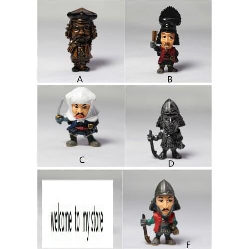 Japan Warring States Warriors Q version of the war era of Japanese samurai toy model Decoration Collection 5pcs/set