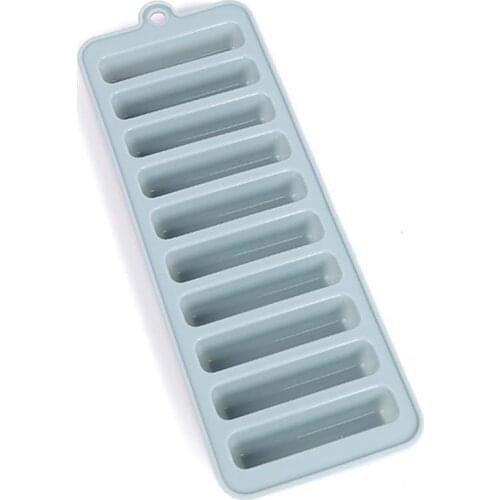 1 Piece Silicone 10 Cavity Ice Cube Mold DIY Long Ice Stick Tray Decoration Ice Tray Maker Mold Easy Release Ice Cream Tools