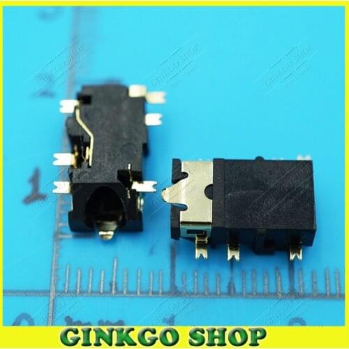 10pcs/lot New 6SMT 3.5 Audio Connectors for Tablet Computer Phone MP3 MP4 Headphone Jack 3.5mm Headphone Sockect