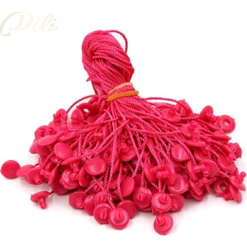 100pcs/lot 7'' rose red hang tag string 18cm garment hang tag string cord